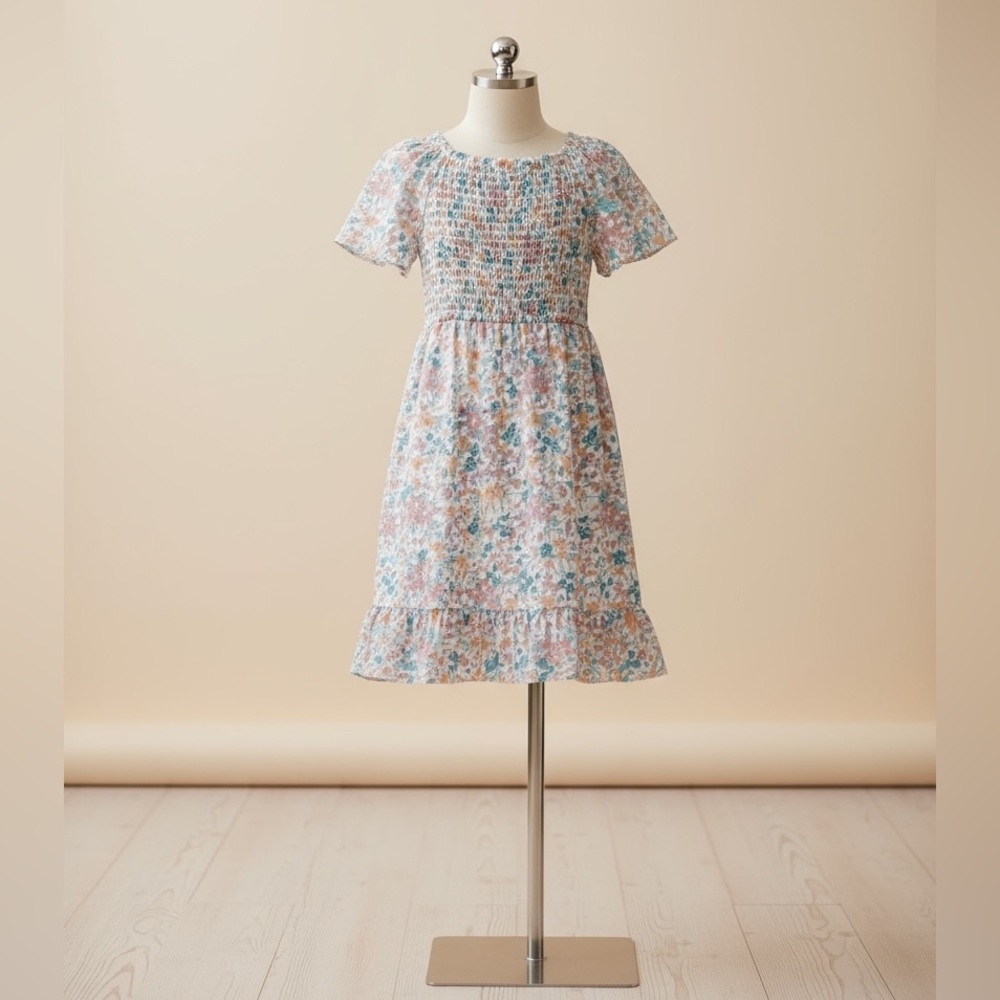 Girl’s Smocked Dress (NWT) Size: S 6/6X